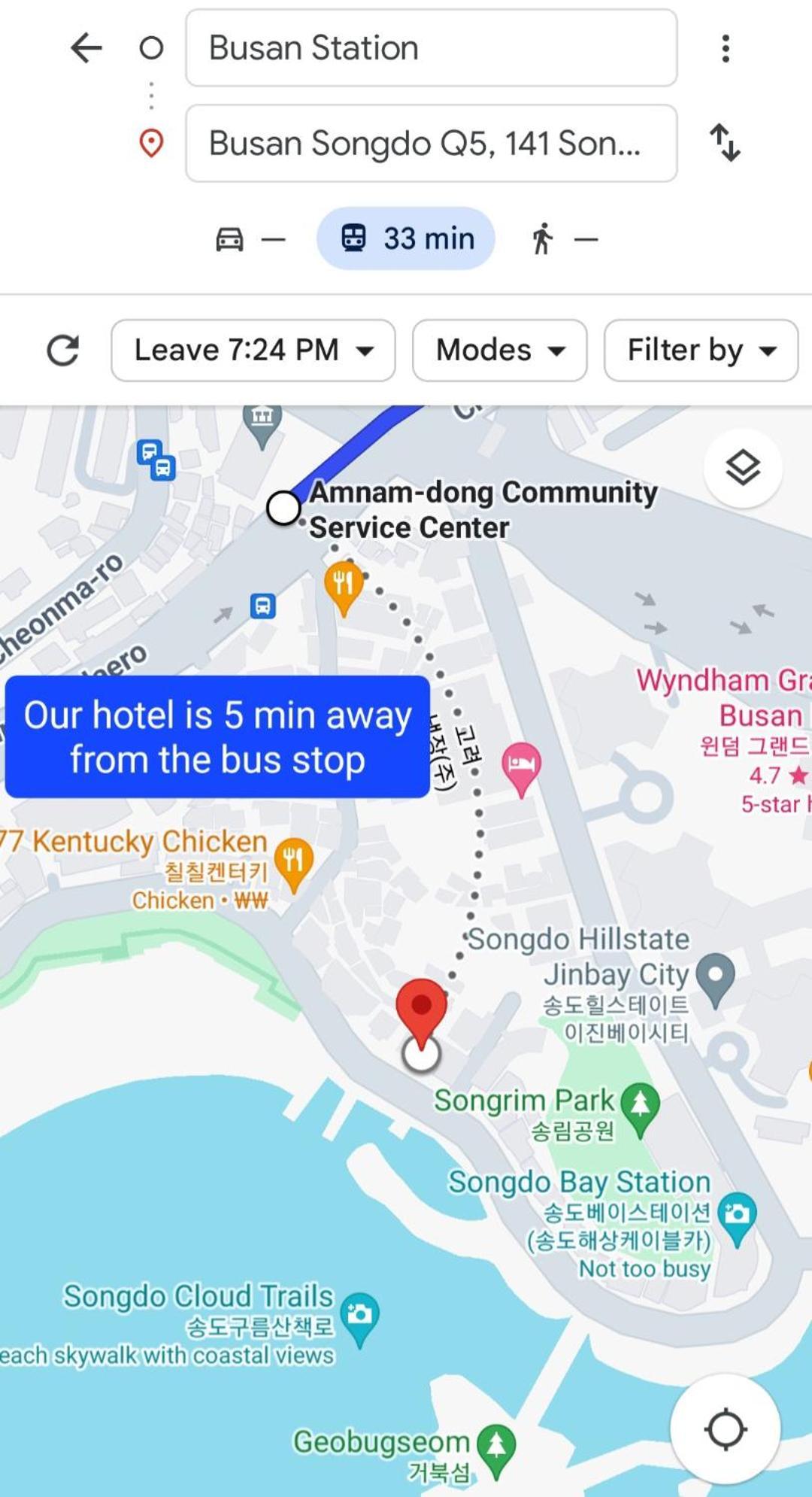 Q5 Hotel Busan Songdo Eksteriør bilde